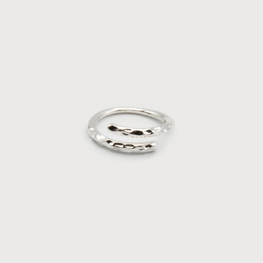 RING WITH HAMMERED FINISH 4191-SLV