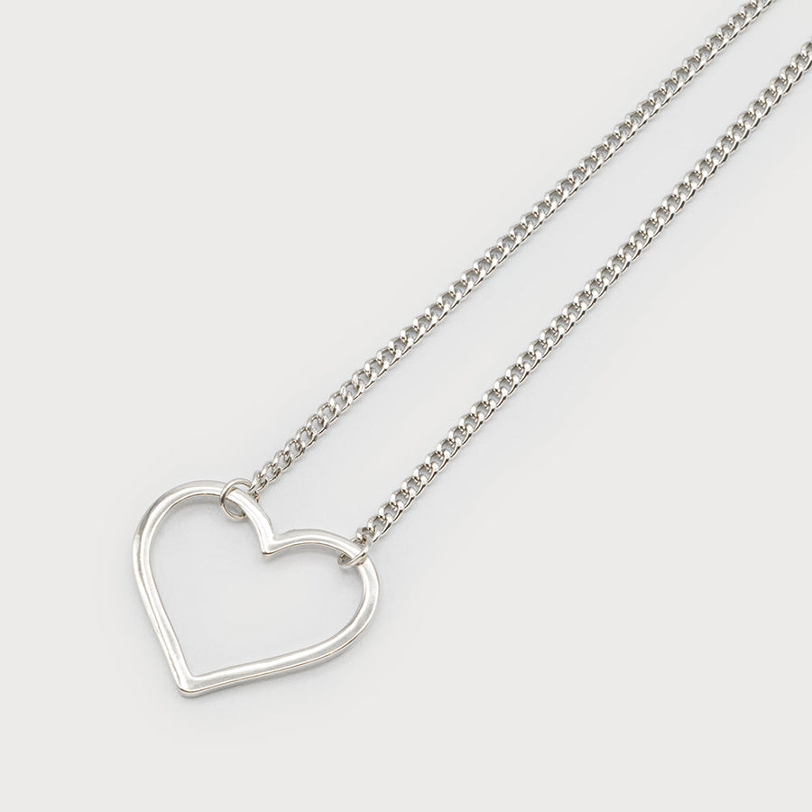 Heart on chain 1747-SLV