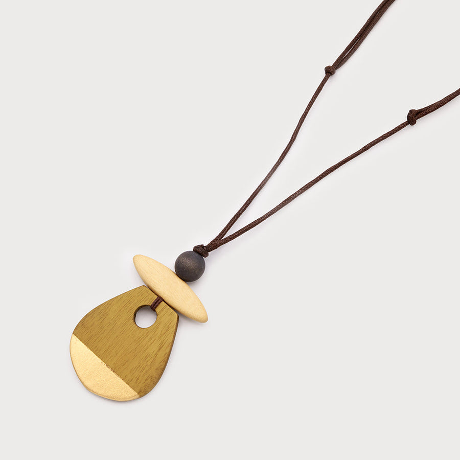 Pièces de bois sur cordon réglable 1800-TAN