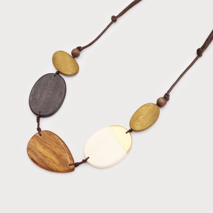 Pièces de bois sur cordon réglable 1802-TAN