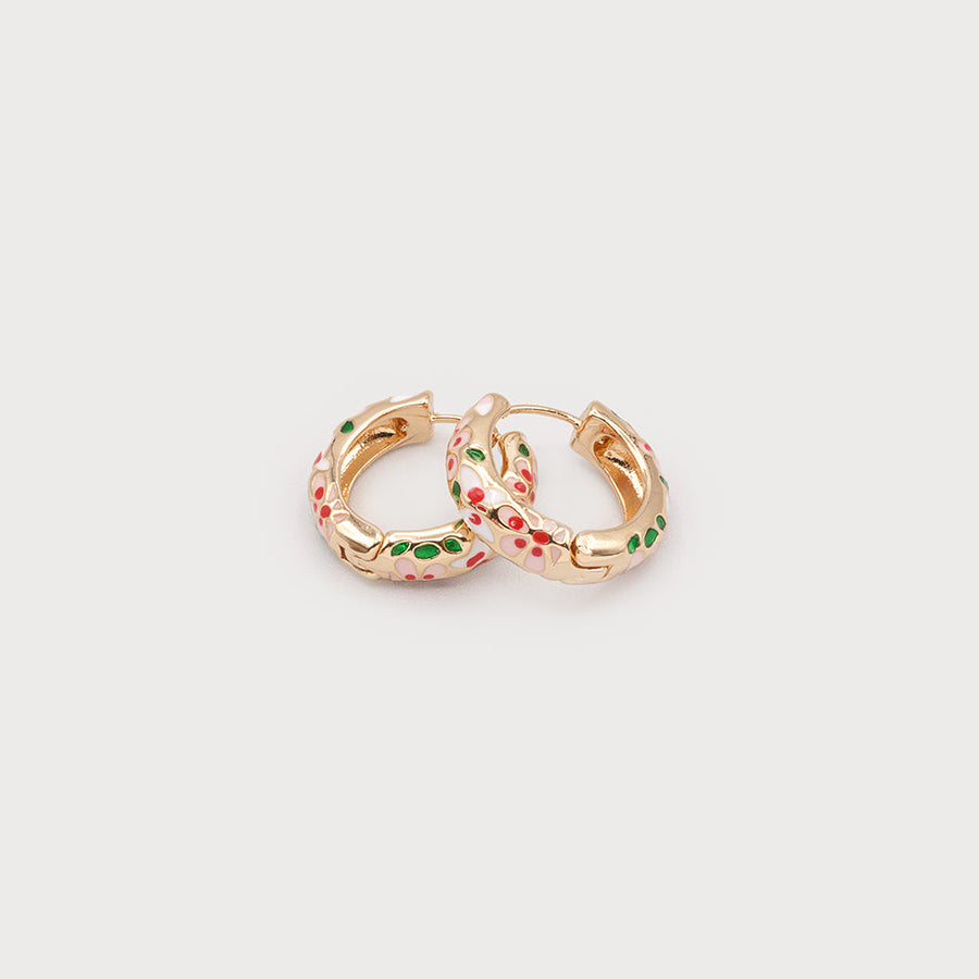 Floral garden earrings 2687-GLD