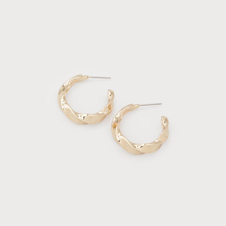 Twisted hoops 2692-GLD