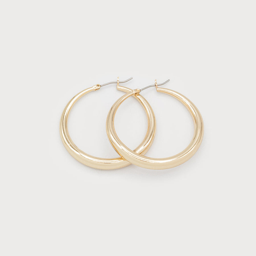 Domed hoops 2697-GLD