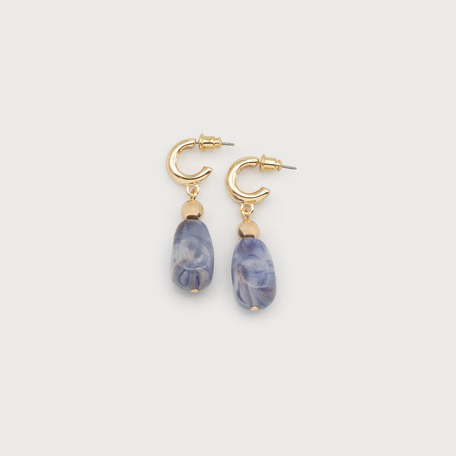 Acrylic drop on hoops 2759-BLU