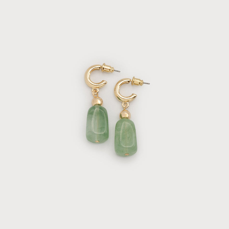 Acrylic drop on hoops 2759-GRN