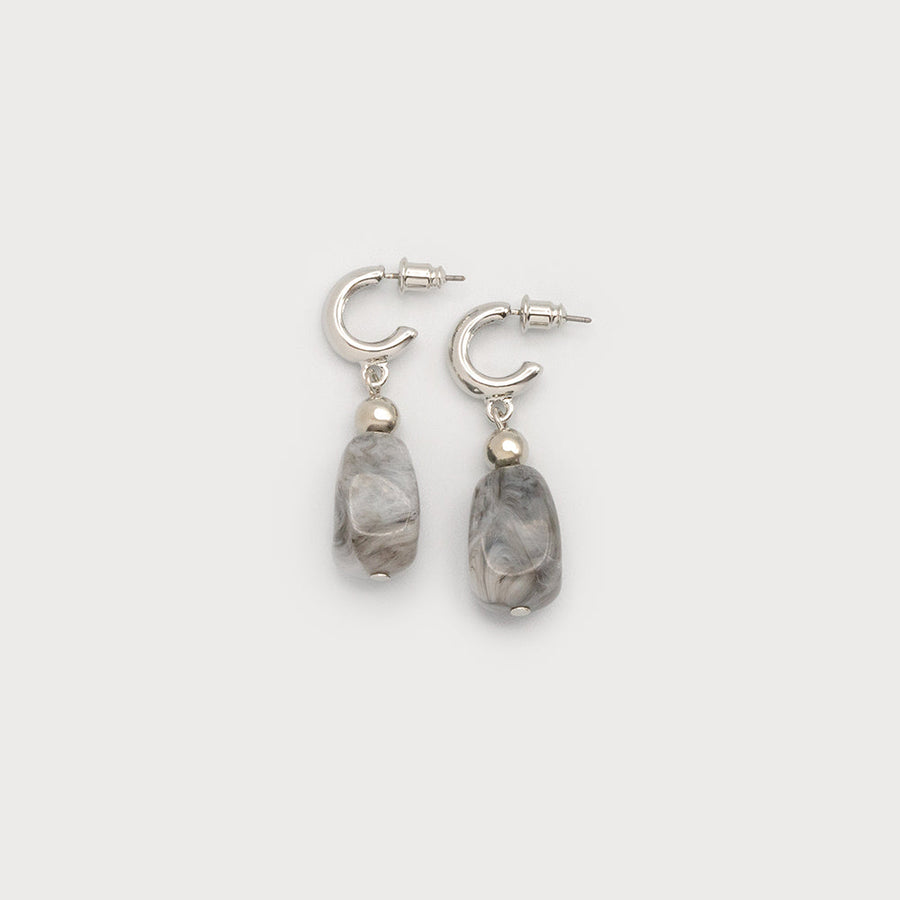 Anneaux en acrylique 2759-GRY