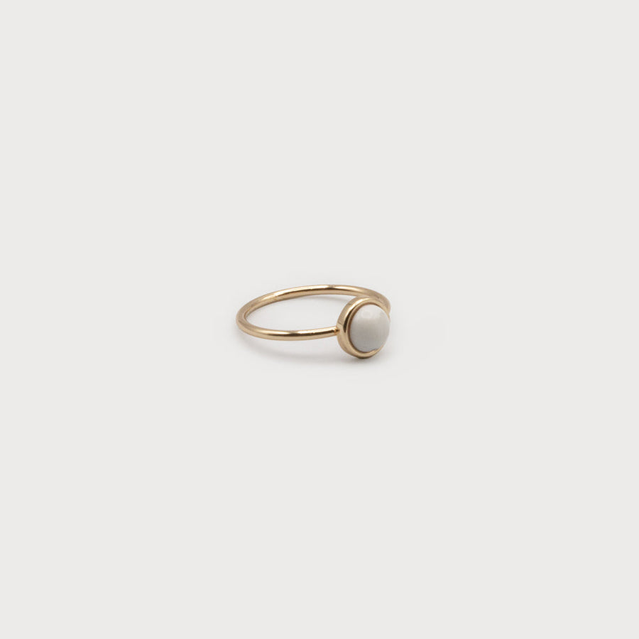 DELICATE NATURAL STONE SIZED RING - QUARTET 4181-WTE-G