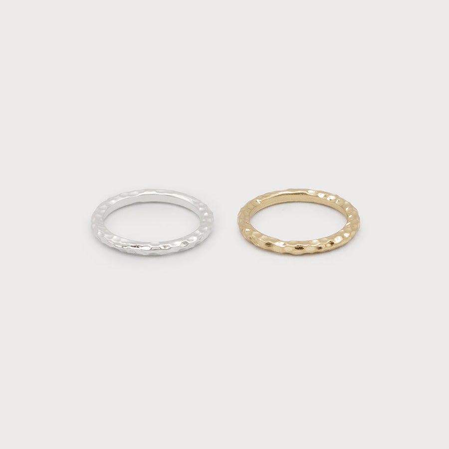 Duo textured ring-like sized ring - quartet 4201-MIX