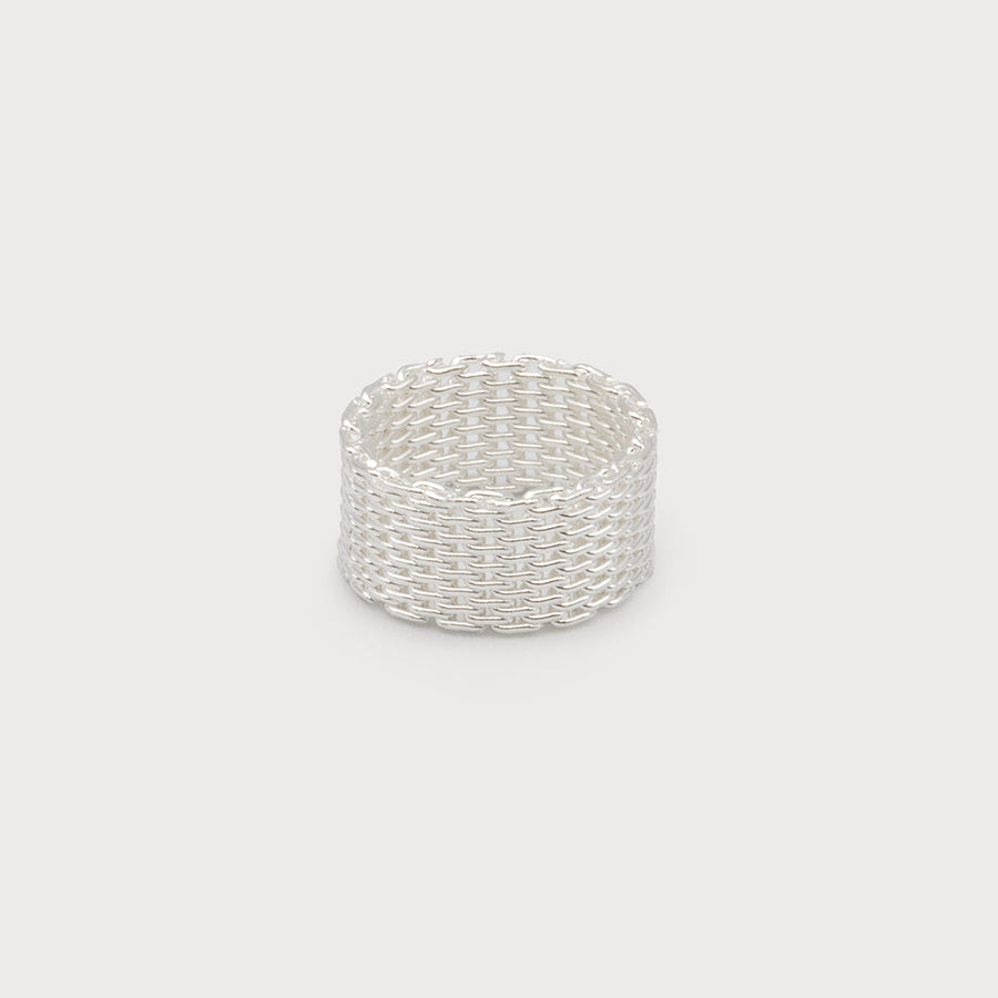 Honeycomb ring - quartet 4206-SLV
