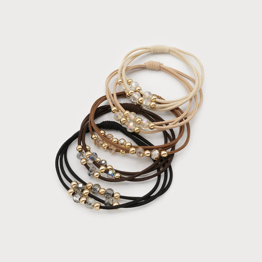 Set of 5 hair elastics 5036-MIX