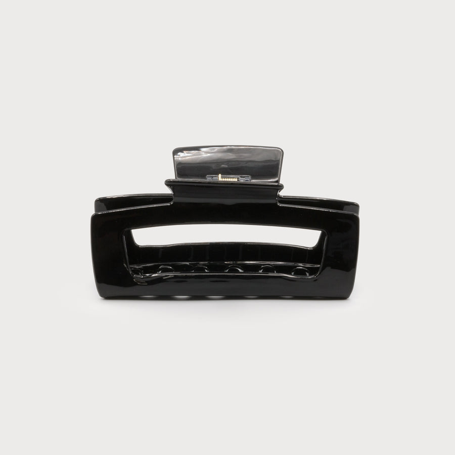 clips de deux tailles - motif et couleur unie 5037-BLK
