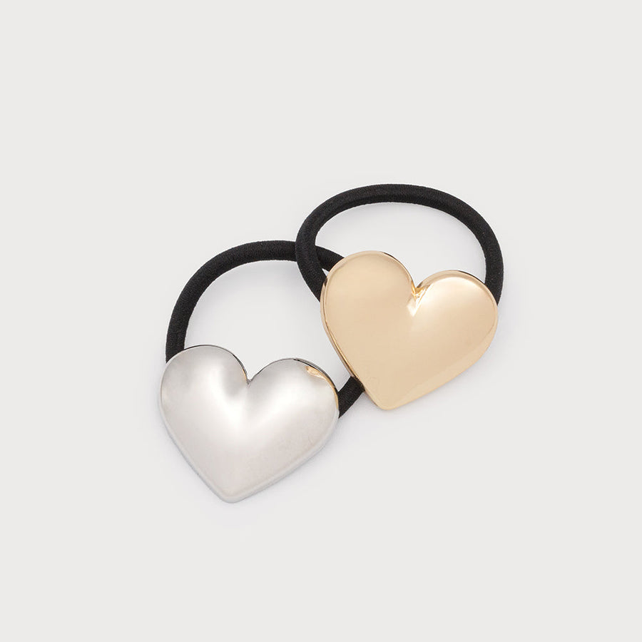 Duo of elastics with metal piece 5043-HRT