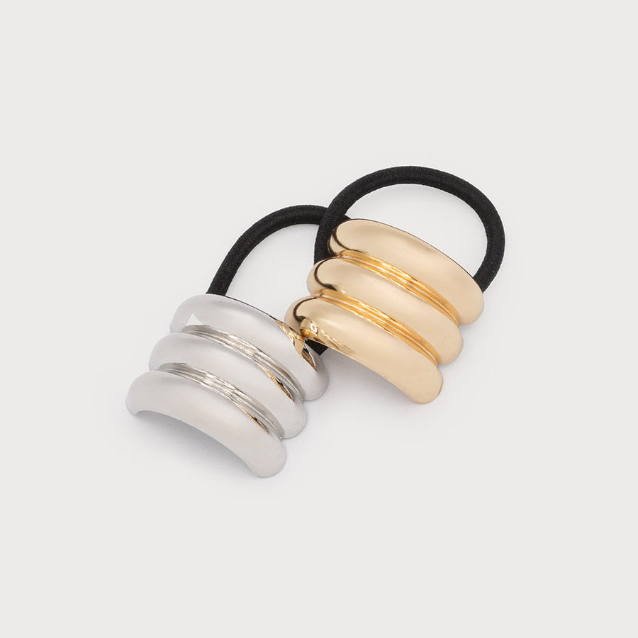 Duo of elastics with metal piece 5043-LIN