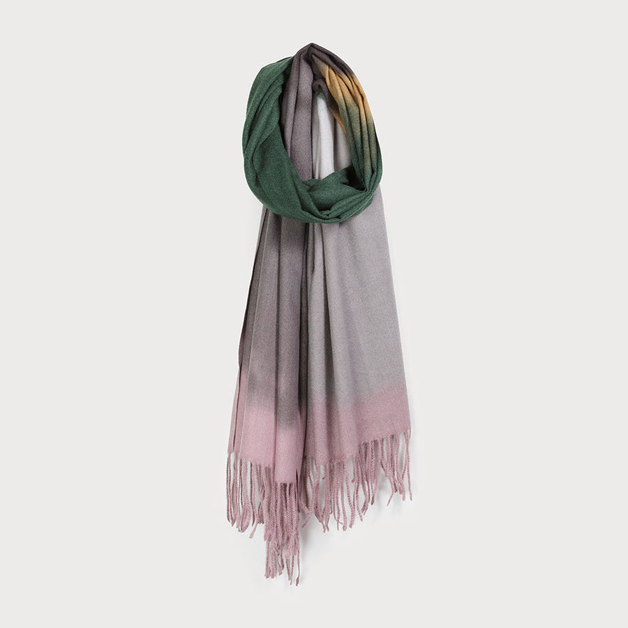 Lightweight abstract print scarf 6185-MIX