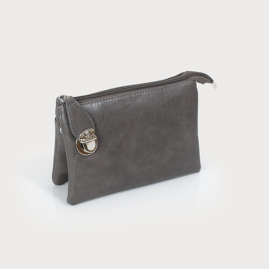 Sac bandoulière multi-poches, bandoulière réglable amovible et dragonne 7012-E-DKG