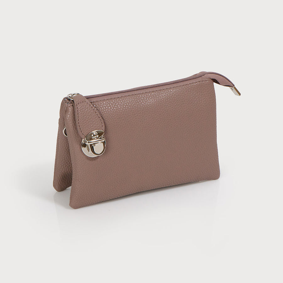 Sac bandoulière multi-poches, bandoulière réglable amovible et dragonne 7012-GRA