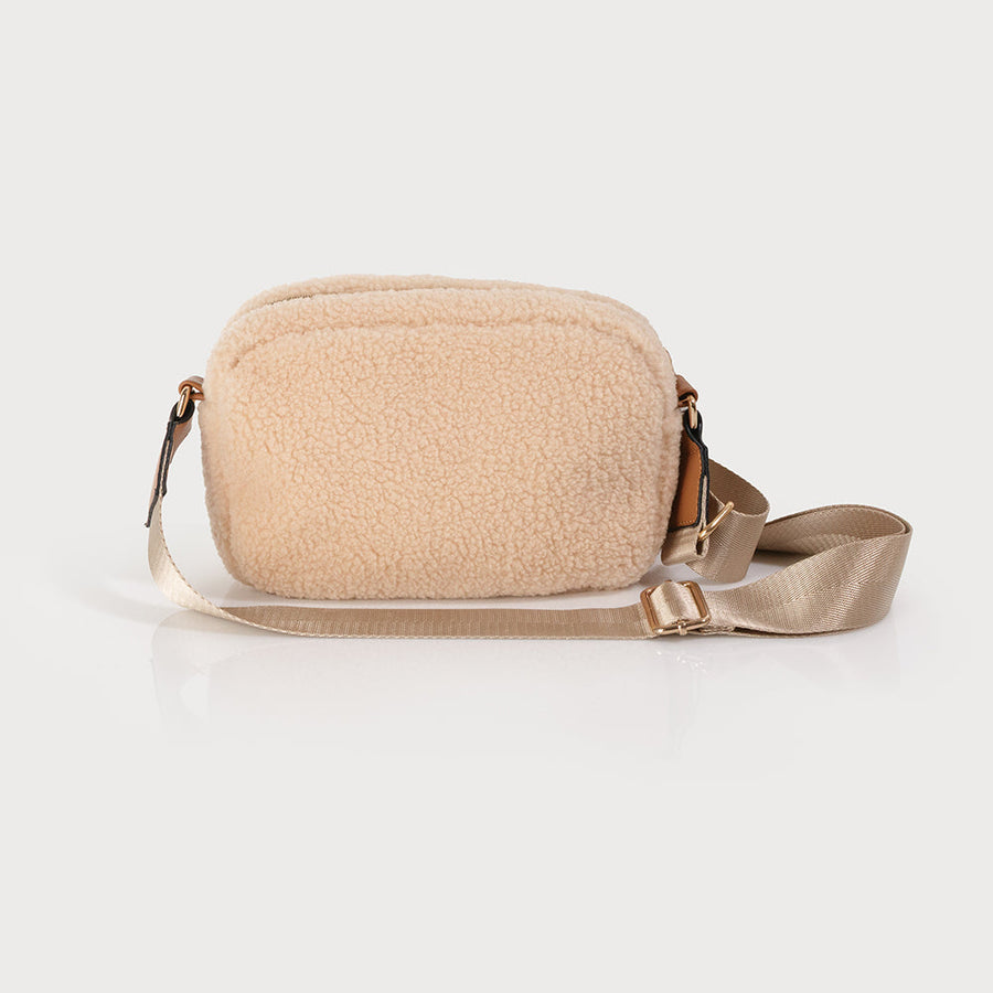 Small sherpa handbag with adjustable strap 7169-BGE