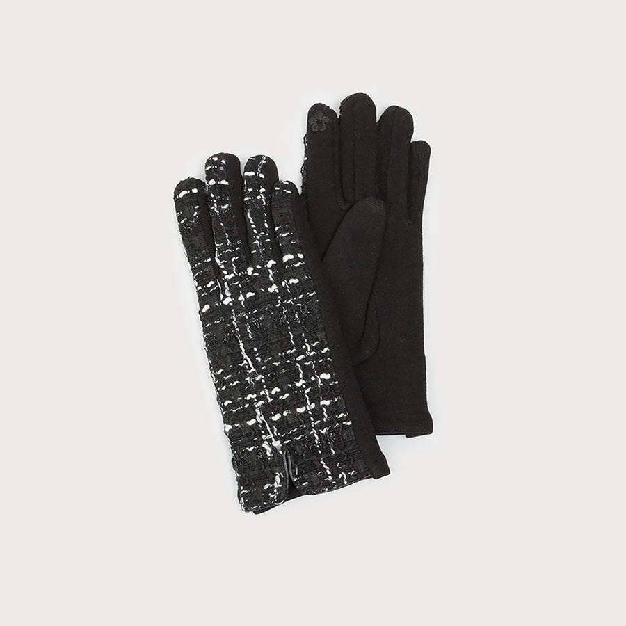 Soft and warm tweed gloves 9001-TWD-B