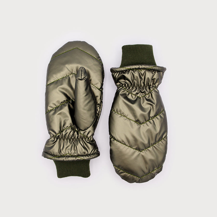Shiny quilted mittens 9004-ARM