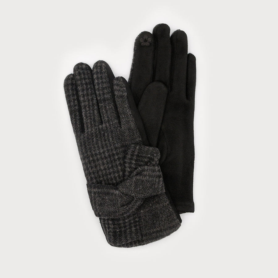 Gants doux prince des baleines avec nœud 9011-BLK