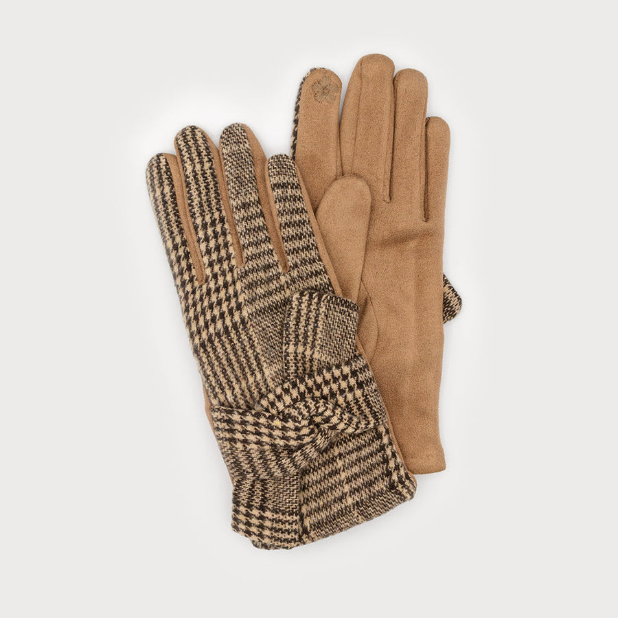 Soft prince of whales gloves with knot 9011-CAM