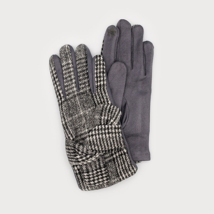 Gants doux prince des baleines avec nœud 9011-GRY