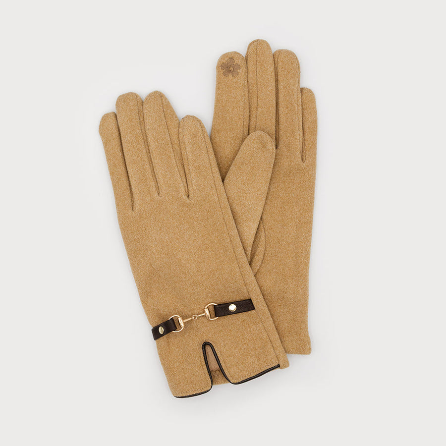 Soft solid glove with buckle at cuff 9012-BGE
