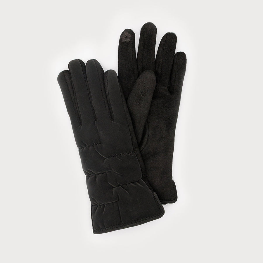 Matte quilted gloves 9016-BLK