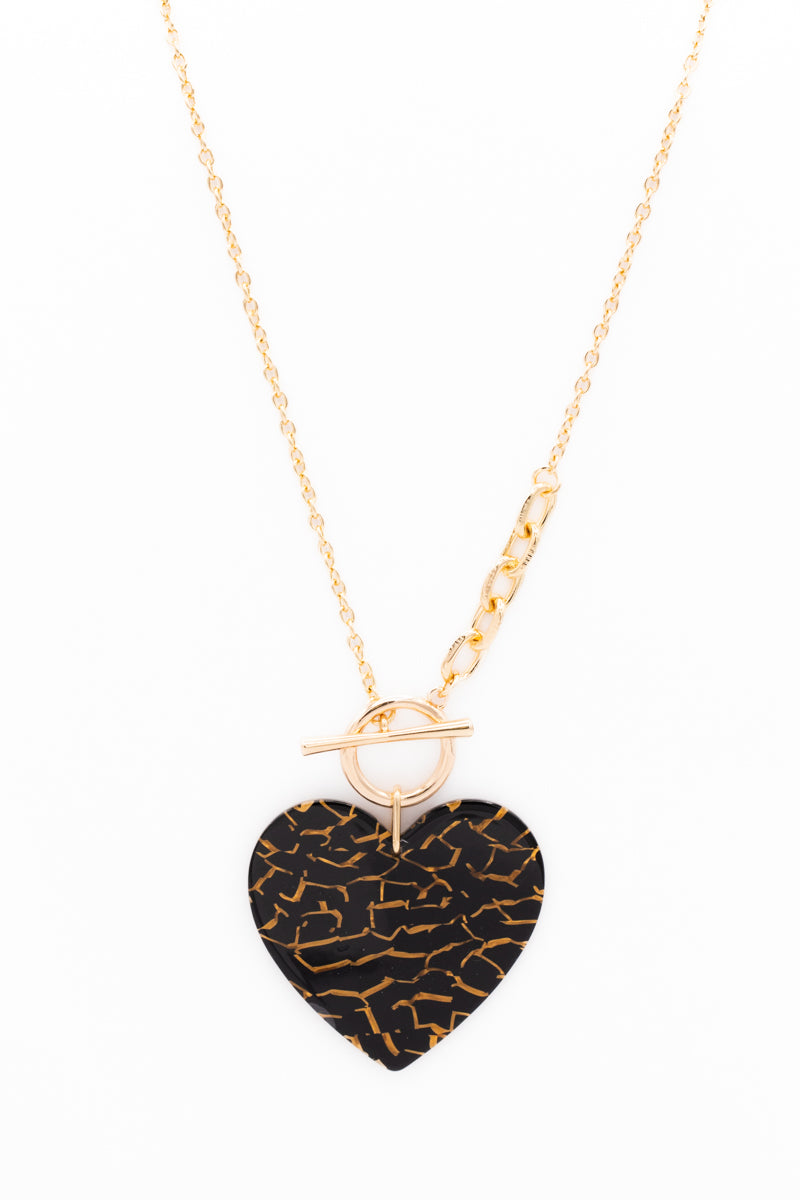 NECKLACE 1551-BLK-G