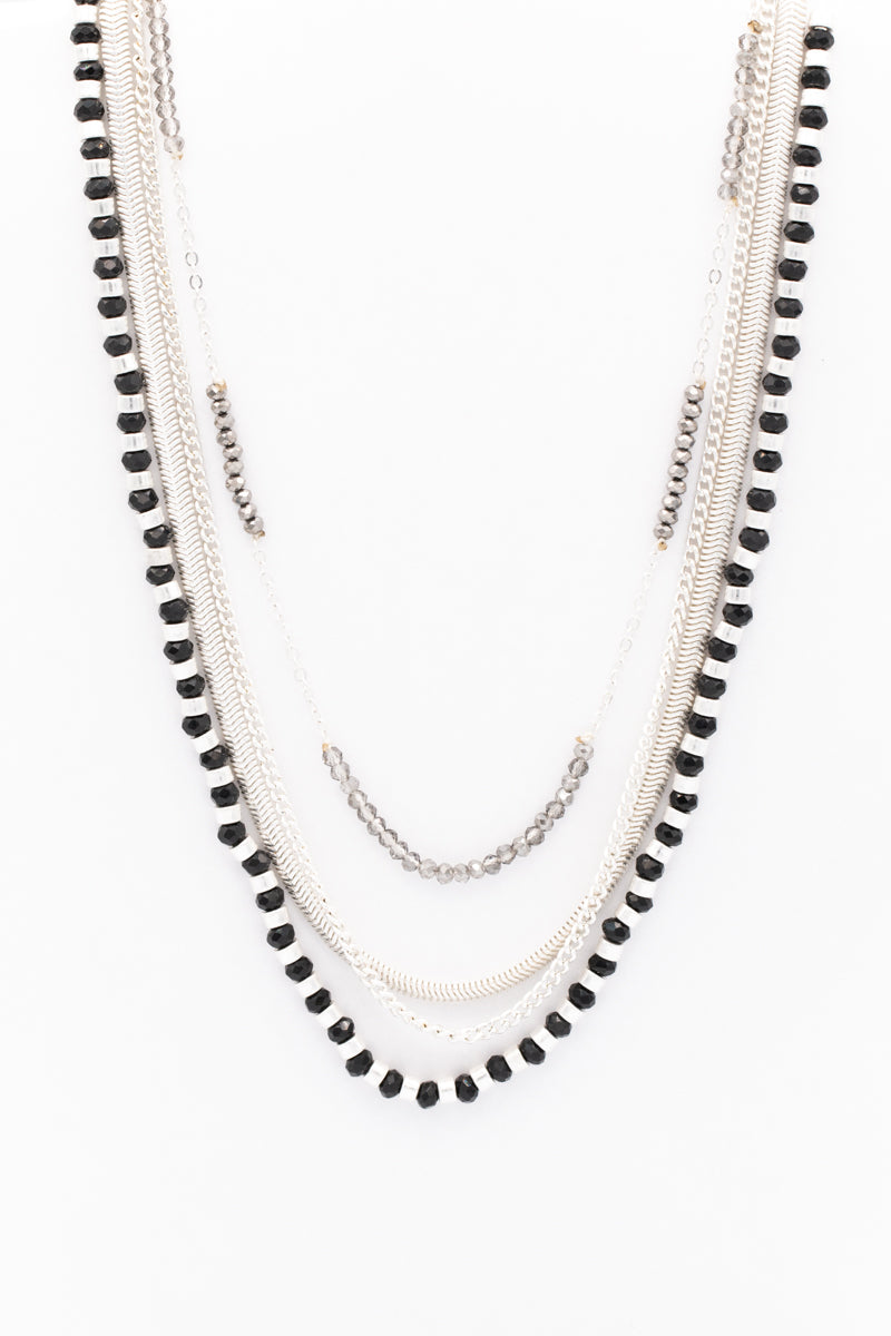 NECKLACE 1597-BLK-S
