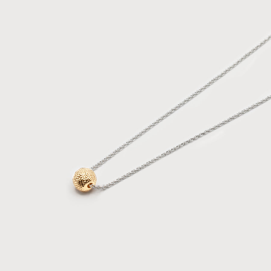 SMALL TEXTURED METAL BALL ON DELICATE CHAIN 1609-MXG