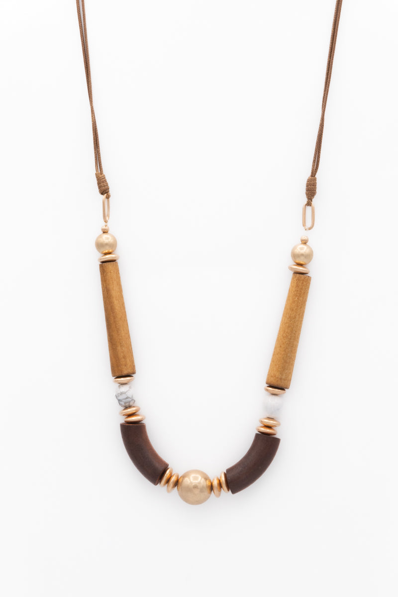 NECKLACE 1626-BRN-G