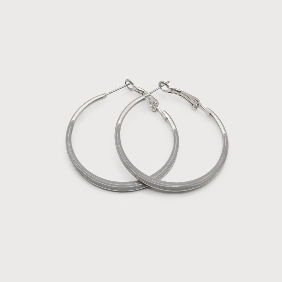 COLORED METAL HOOPS 2491-GRY-S