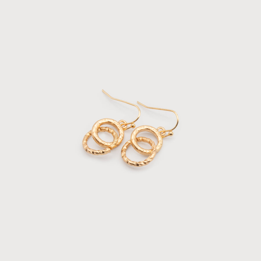DOUBLE AND TEXTURED HOOPS 2604-GLD