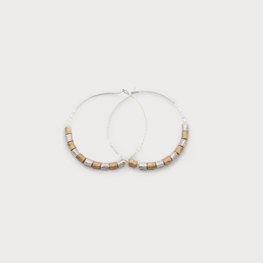 DELICATE HOOPS WITH METAL PARTS 2630-MIX