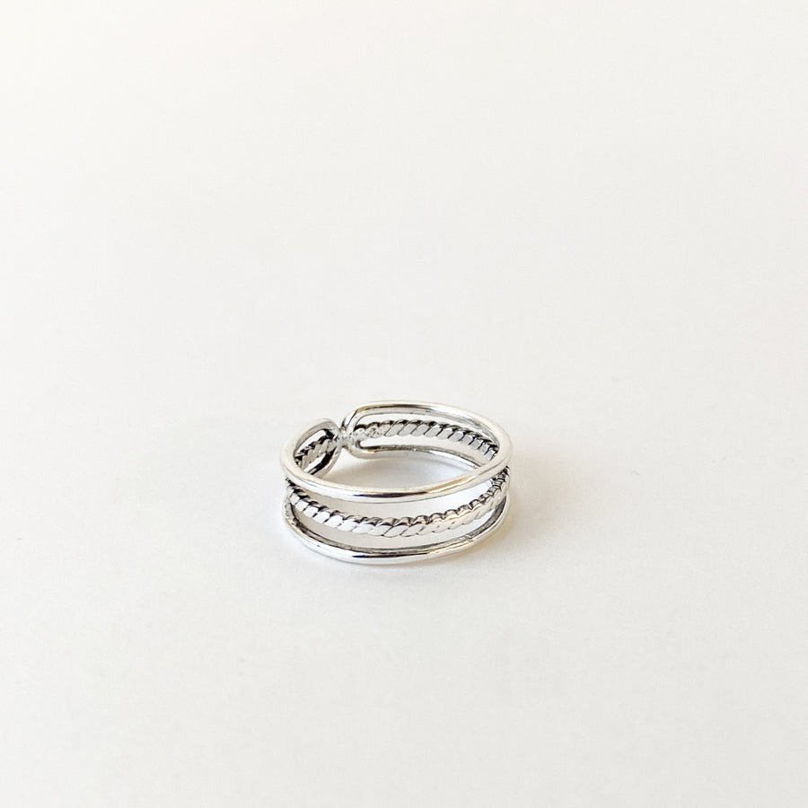BAGUE AU FINI ANTIQUE - TRIO - ARGENT | ANTIC FINISH RING - TRIO - SILVER