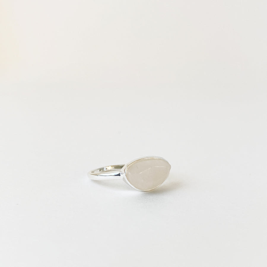 BAGUE AVEC PIERRE NATURELLE - QUATUOR - ROSE ET OR | FIRECUT CUT NATURAL STONE SIZED RING - QUARTET - PINK & GOLD