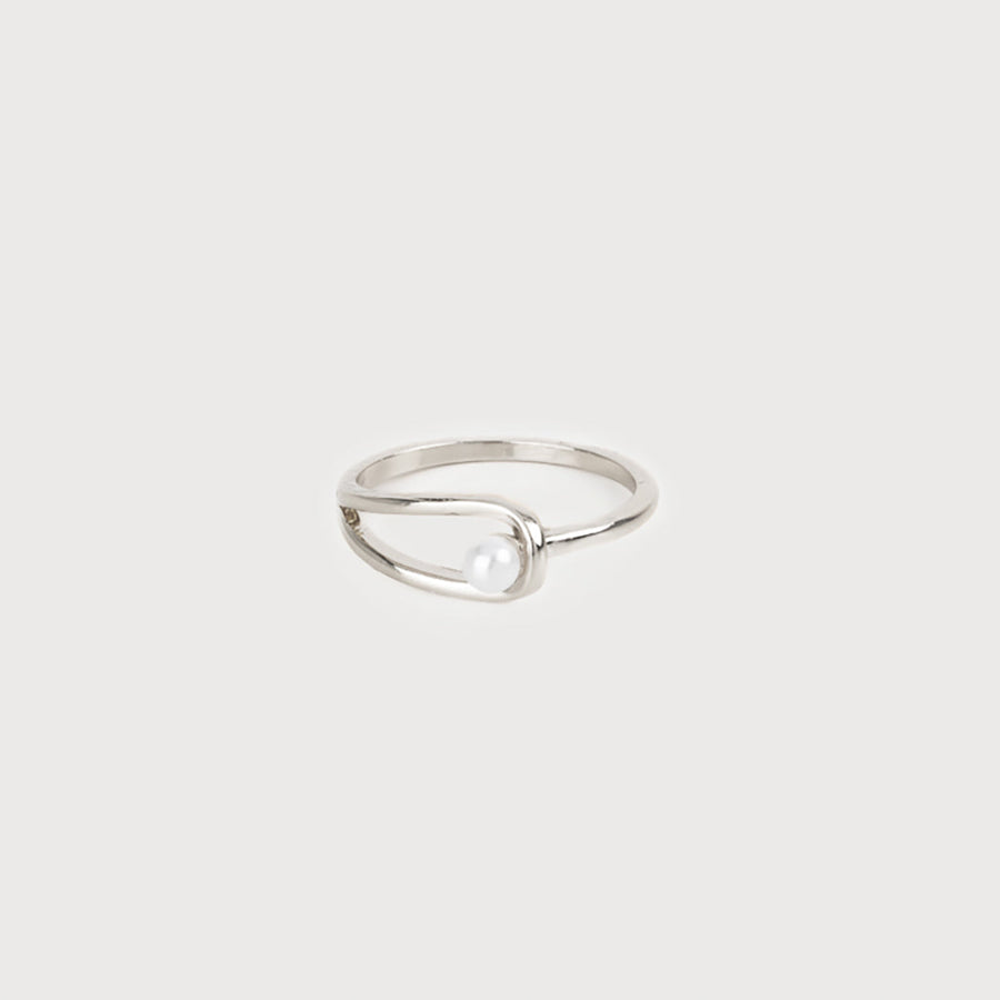 DELICATE RING WITH SMALL PEARL 4183-SLV