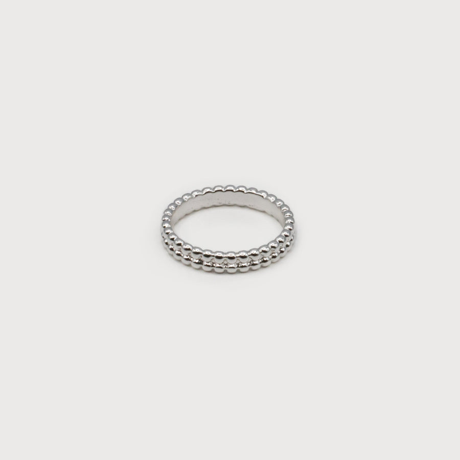 MINI BALL RING WITH DOUBLE EFFECT 4184-SLV