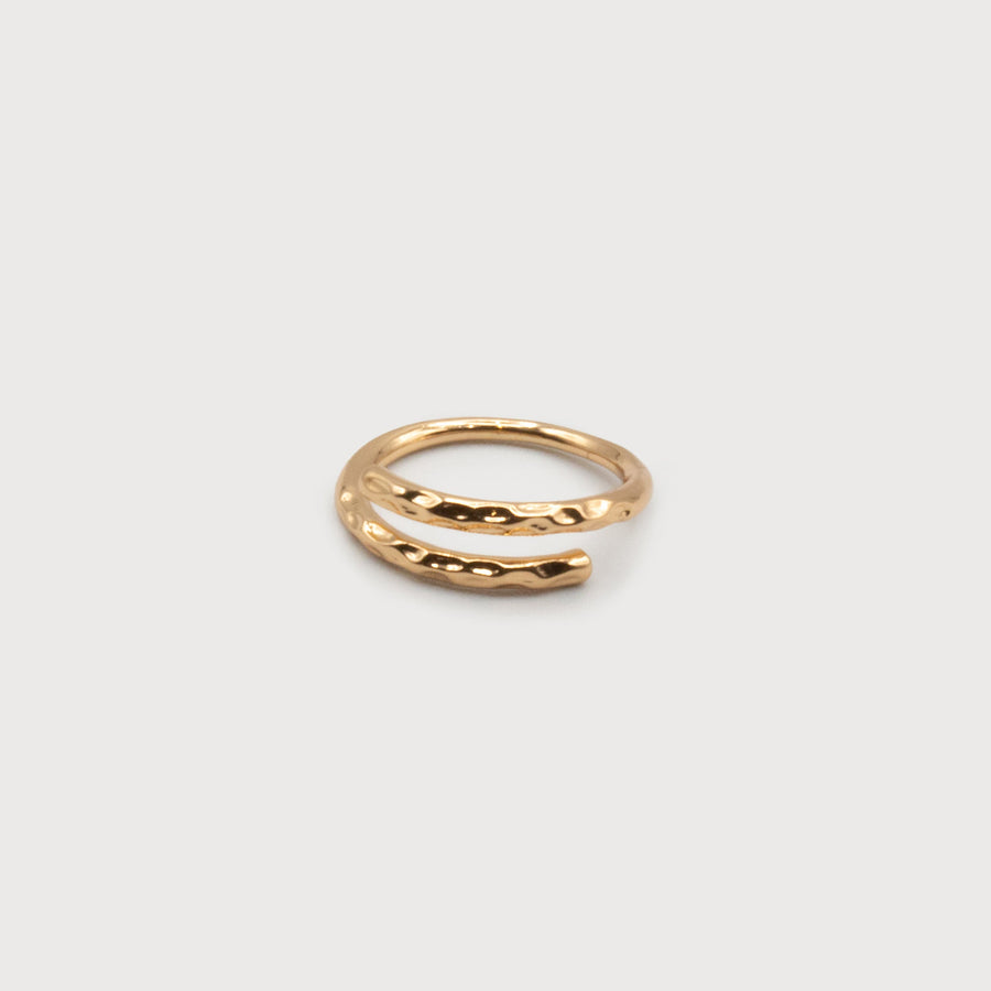 RING WITH HAMMERED FINISH 4191-GLD