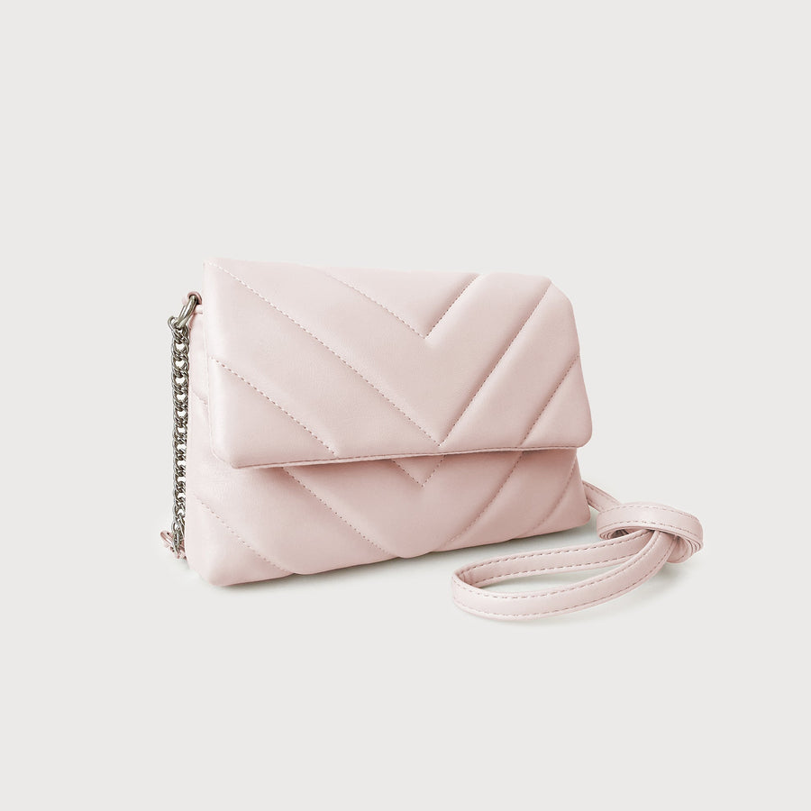 SMALL QUILTED FLAP BAG 7097-NUD